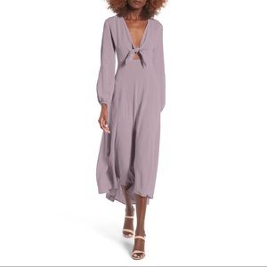 Lavender Front Tie Lush Nordstrom Maxi Dress